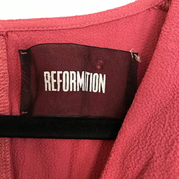 Reformation Rosetta Dress Pink Size 6 - Picture 8 of 10